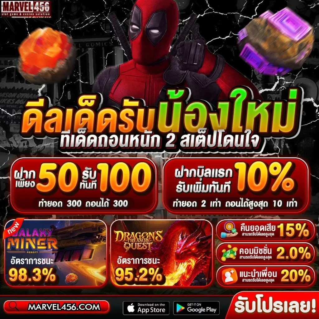 ทดลองเล่นสล็อต MARVEL456 ฟรี